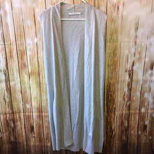 Long Sweater Vest, Duster length SZ XL